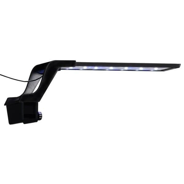 vidaXL Akvarium LED-lys med klemme 35-55 cm blå og hvit