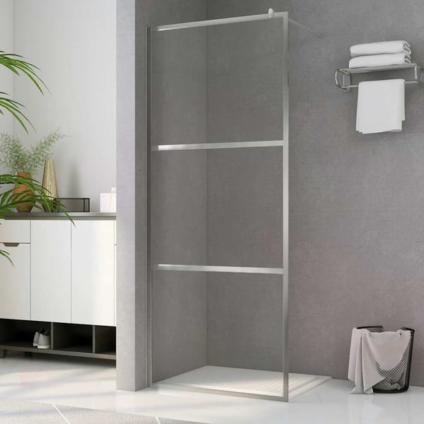 vidaXL Dusjvegg med klart ESG-glass 80x195 cm