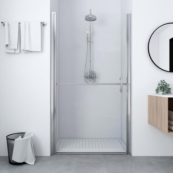vidaXL brusedør 81x195 cm hærdet glas
