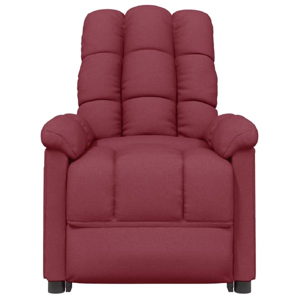 vidaXL Massagefåtölj vinröd tyg