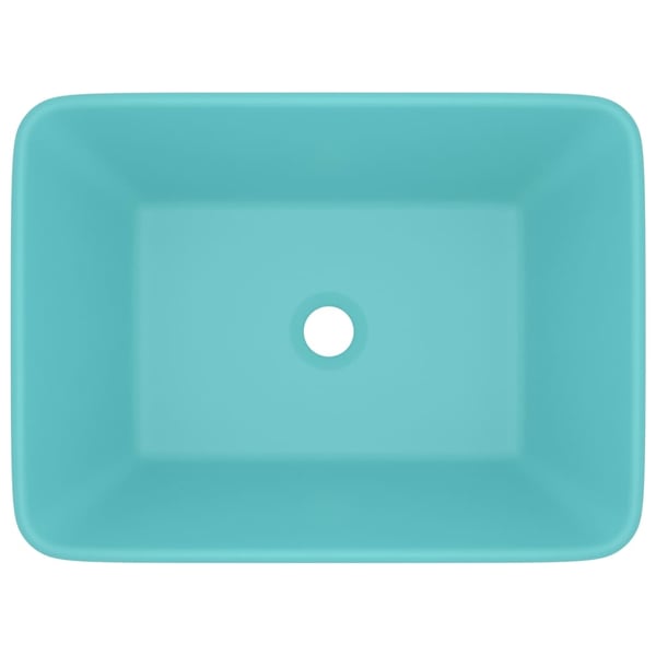 vidaXL Luksuriøs servant matt lysegrønn 41x30x12 cm keramisk