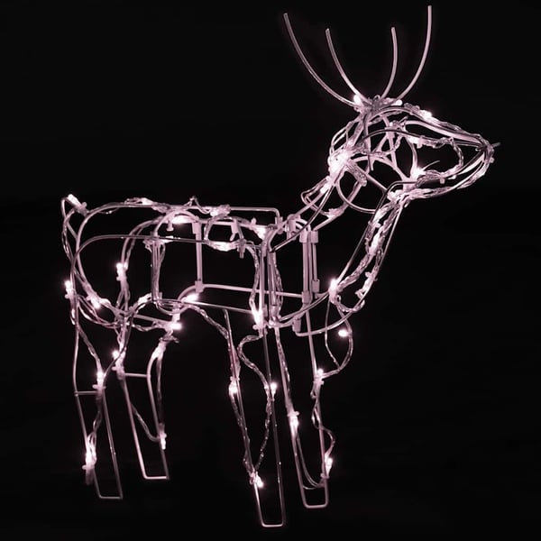 vidaXL Julelysdekorasjon reinsdyr 3 deler 229 LEDs