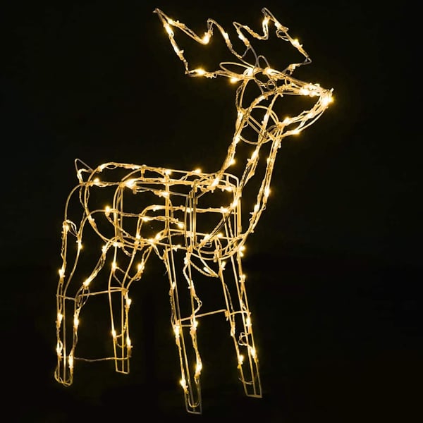 vidaXL Julelysdekorasjon reinsdyr 3 deler 229 LEDs