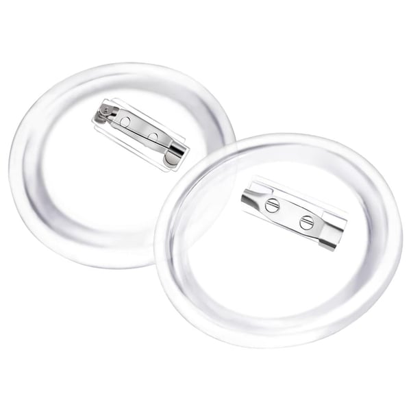vidaXL Buttonssett med nål 100 sett akryl 58 mm