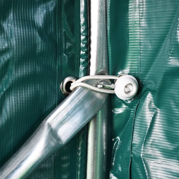 vidaXL Garasjetelt PVC 2,4x2,4 m grønn