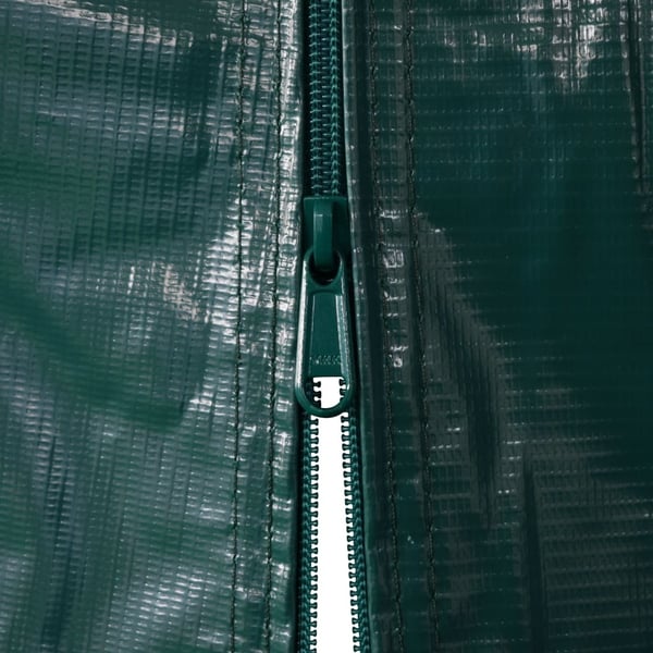 vidaXL Garasjetelt PVC 2,4x2,4 m grønn