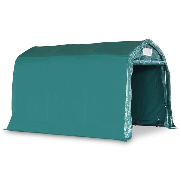 vidaXL Garasjetelt PVC 2,4x3,6 m grønn