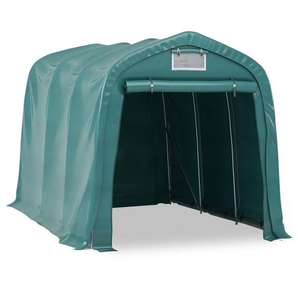 vidaXL Garasjetelt PVC 2,4x3,6 m grønn