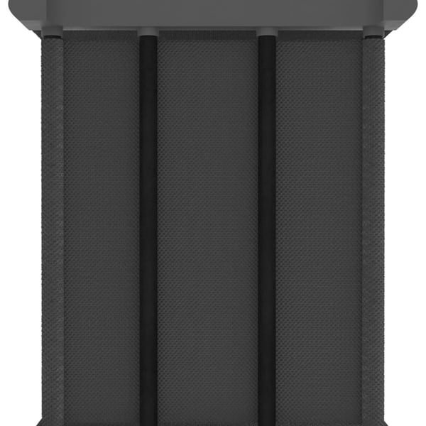 vidaXL reol med 15 rum og kasser 103x30x175,5 cm stof grå