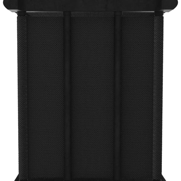 vidaXL reol med 6 rum og kasser 103x30x72,5 cm stof sort