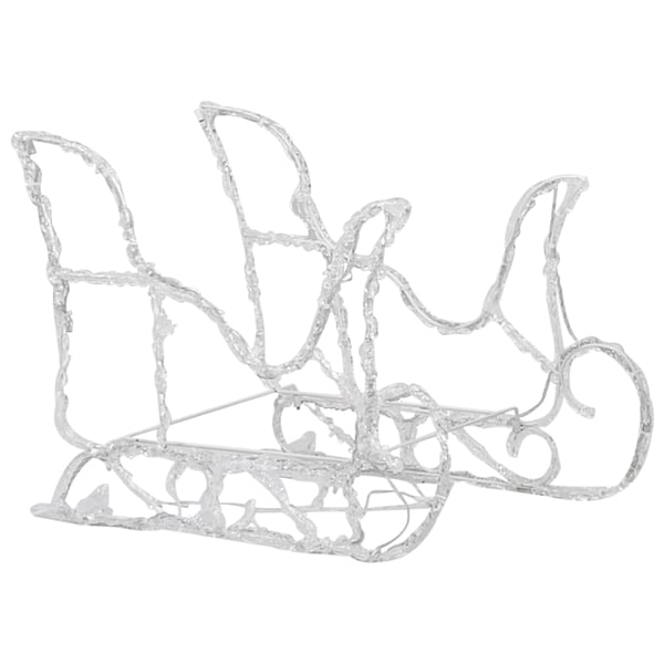 vidaXL rensdyr og kane julefigur 280x28x55 cm akryl