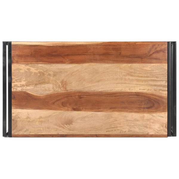 vidaXL Soffbord 100x55x45 cm massivt akaciaträ med sheshamfinish
