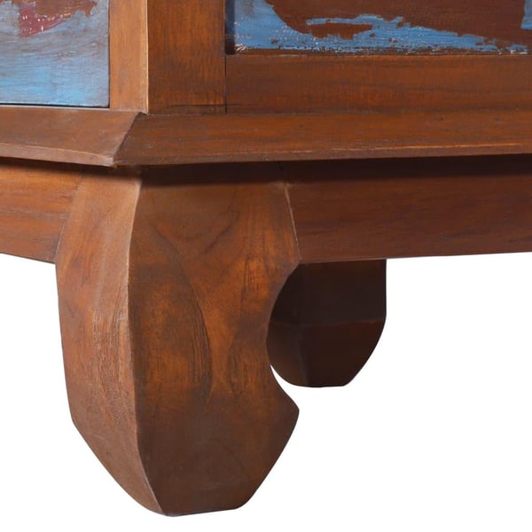vidaXL TV-bänk 110x35x40 cm återvunnen teak