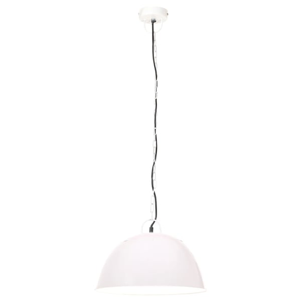 vidaXL Industriell vintage hengelampe 25 W hvit rund 41 cm E27