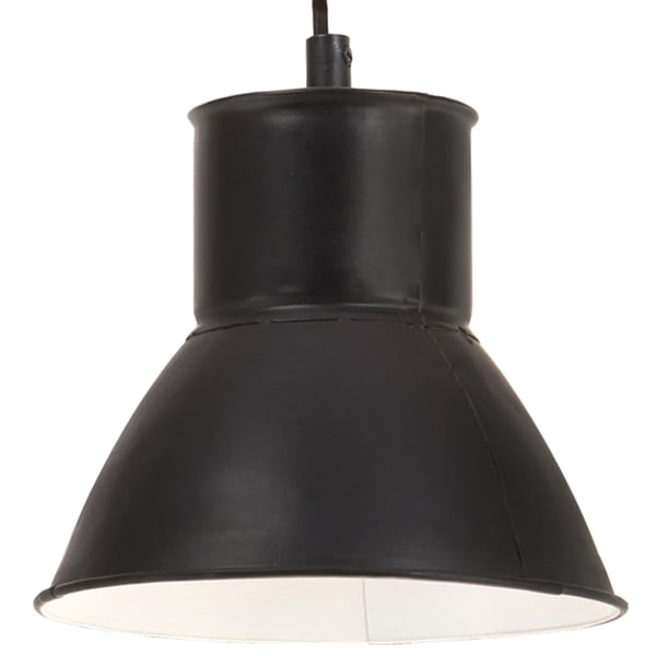 vidaXL Hengelampe 25 W svart rund 17 cm E27