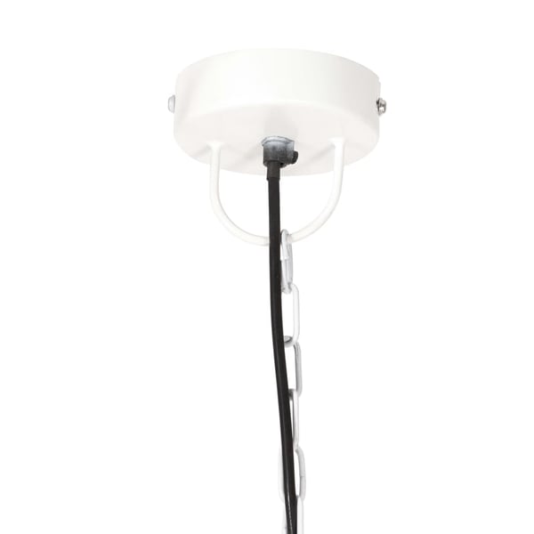 vidaXL Industriell hengelampe 25 W hvit rund 32 cm E27