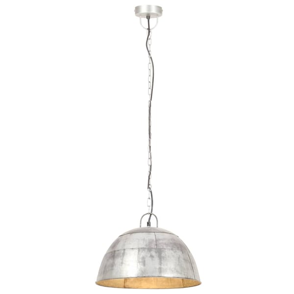 vidaXL Industriell vintage hengelampe 25 W sølv rund 41 cm E27