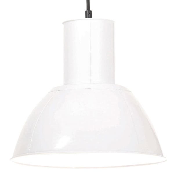vidaXL Hengelampe 25 W hvit rund 28,5 cm E27
