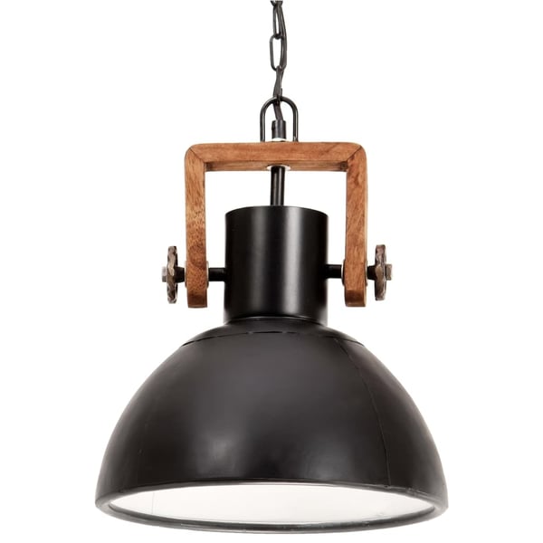 vidaXL Industriell hengelampe 25 W svart rund 30 cm E27