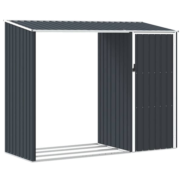 vidaXL Puutarhan polttopuuvaja antrasiitti 245x98x159 cm galv. teräs