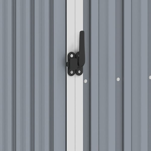 vidaXL haveskur 87x98x159 cm galvaniseret stål grå
