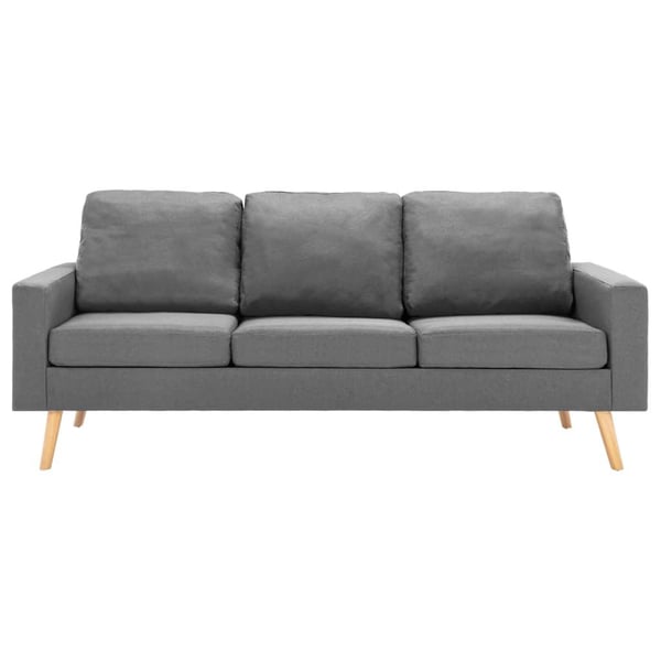 vidaXL 3-personers sofa stof lysegrå