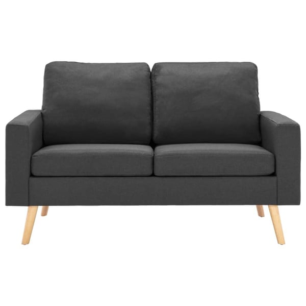 vidaXL sofasæt 2 dele stof mørkegrå