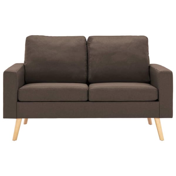 vidaXL sofasæt 2 dele stof brun