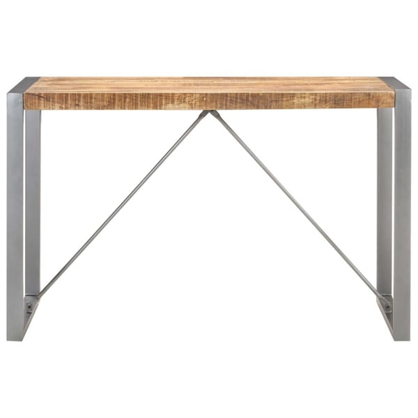 vidaXL Spisebord 120x60x75 cm grov heltre mango