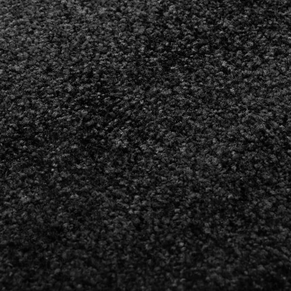 vidaXL vaskbar dørmåtte 90x150 cm sort