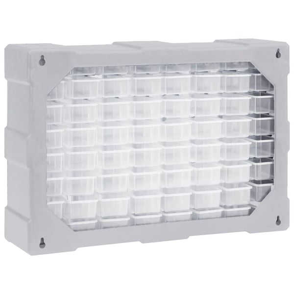 vidaXL Sortimentskap med 64 skuffer 52x16x37,5 cm