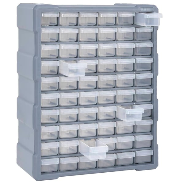 vidaXL Sortimentskap med 60 skuffer 38x16x47,5 cm