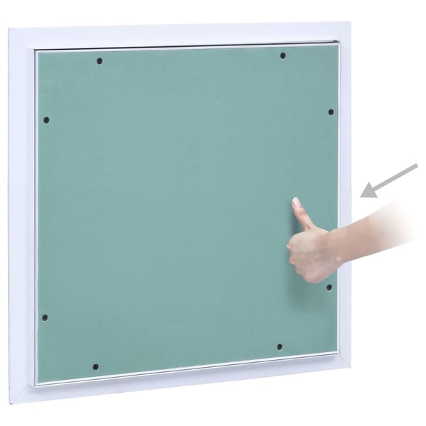 vidaXL Inspeksjonsluke med aluminiumsramme og gipsplate 300x300 mm