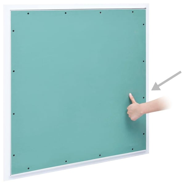 vidaXL Inspeksjonsluke med aluminiumsramme og gipsplate 500x500 mm