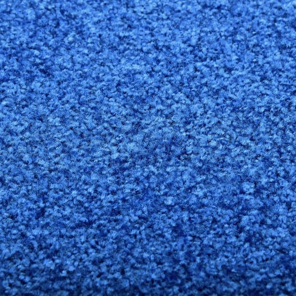 vidaXL vaskbar dørmåtte 60x90 cm blå