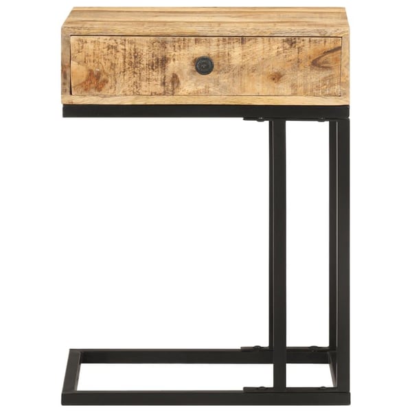 vidaXL U-formet sidebord 45x30x61 cm heltre mango