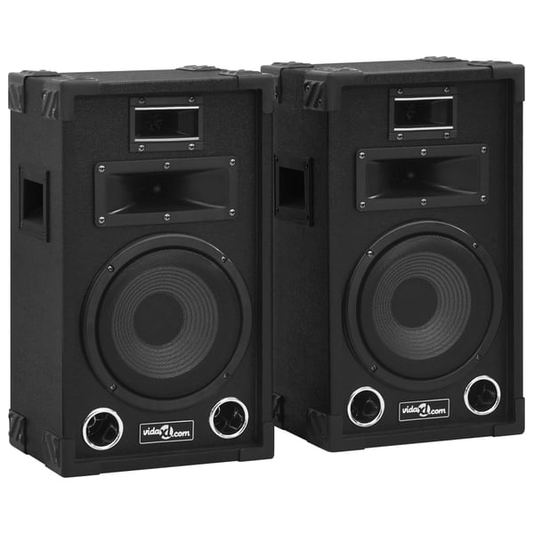 vidaXL Profesjonelle passive Hifi-høyttalere 2 stk 800 W svart