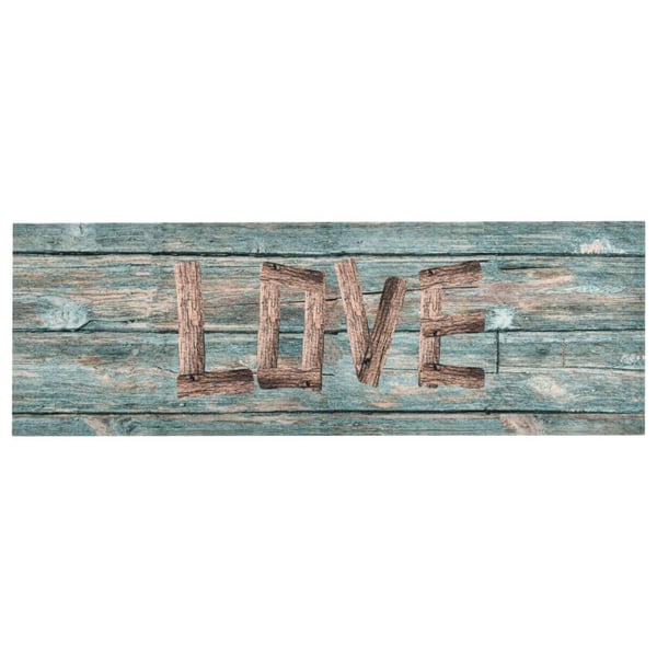 vidaXL Kjøkkenmatte vaskbar Love 60x180 cm