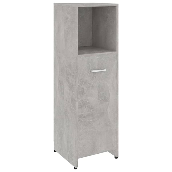 vidaXL badeværelsesskab 30x30x95 cm konstrueret træ betongrå