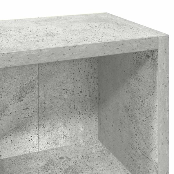 vidaXL CD-reoler 2 stk. 21x16x93,5 cm spånplade betongrå