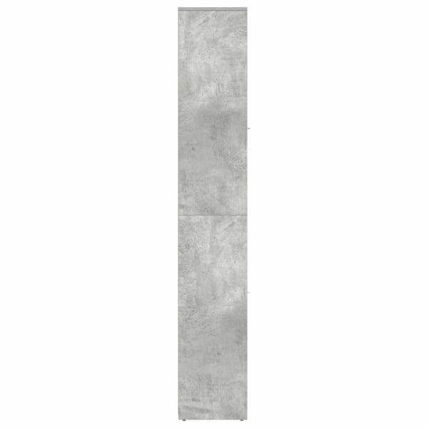 vidaXL badeværelsesskab 30x30x183,5 cm spånplade betongrå