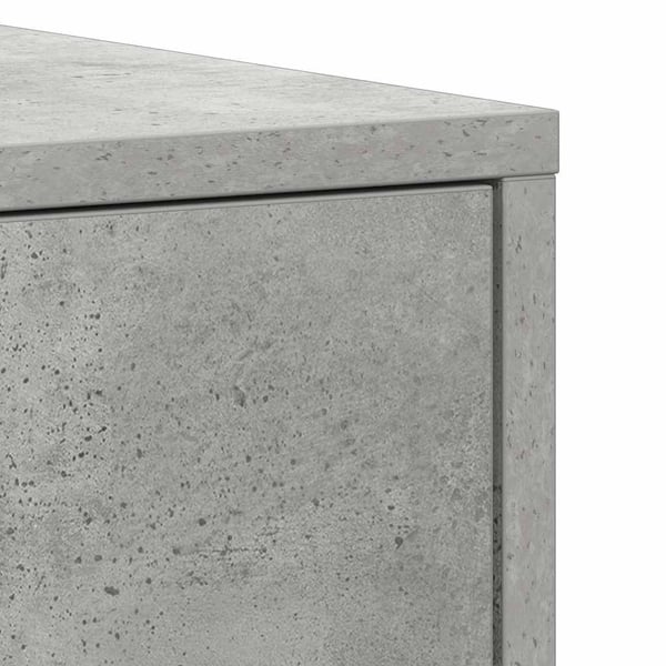 vidaXL badeværelsesskab 30x30x183,5 cm spånplade betongrå