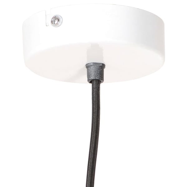 vidaXL Industriell hengelampe 25 W hvit rund 19 cm E27