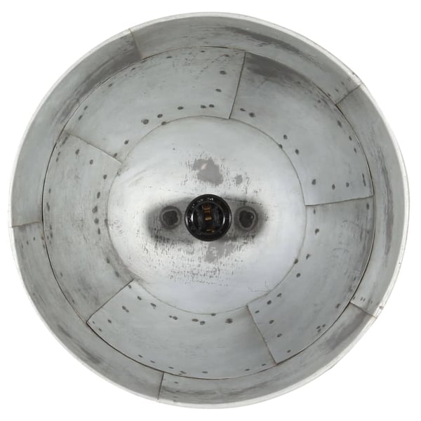 vidaXL Industriell vintage hengelampe 25 W sølv rund 31 cm E27