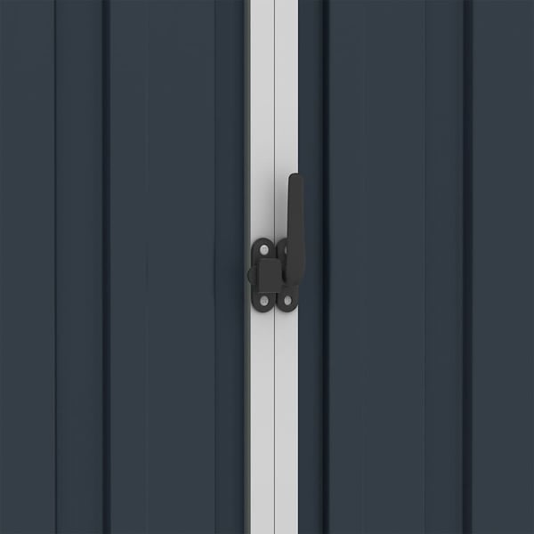 vidaXL haveskur 205x129x183 cm galvaniseret stål antracitgrå