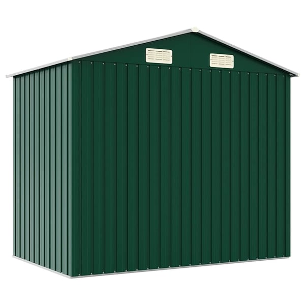 vidaXL haveskur 205x129x183 cm galvaniseret stål grøn