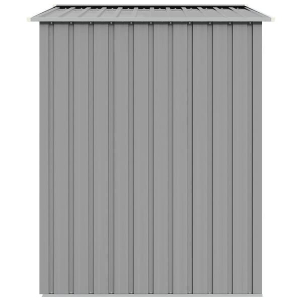 vidaXL haveskur 205x129x183 cm galvaniseret stål grå