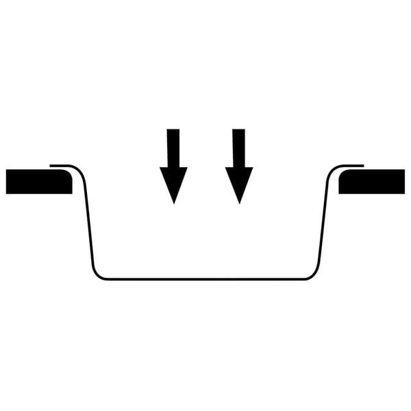 vidaXL Vask med overløpshull oval hvit granitt