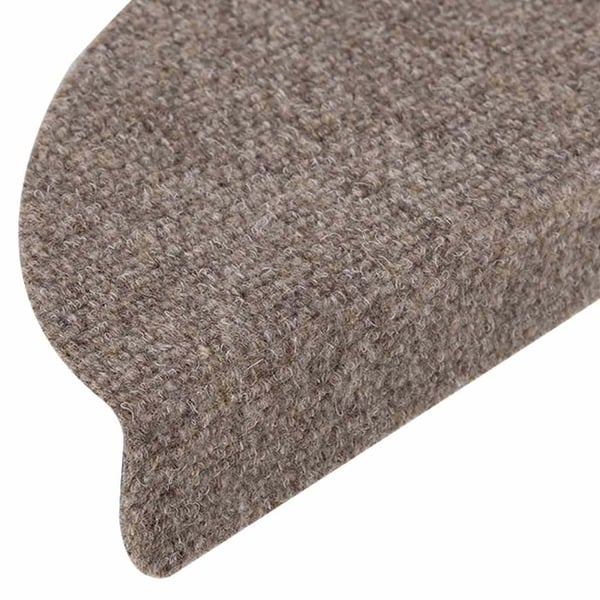 vidaXL Selvklebende trappematter 15 stk kremhvit 56x17x3cm nålestempel