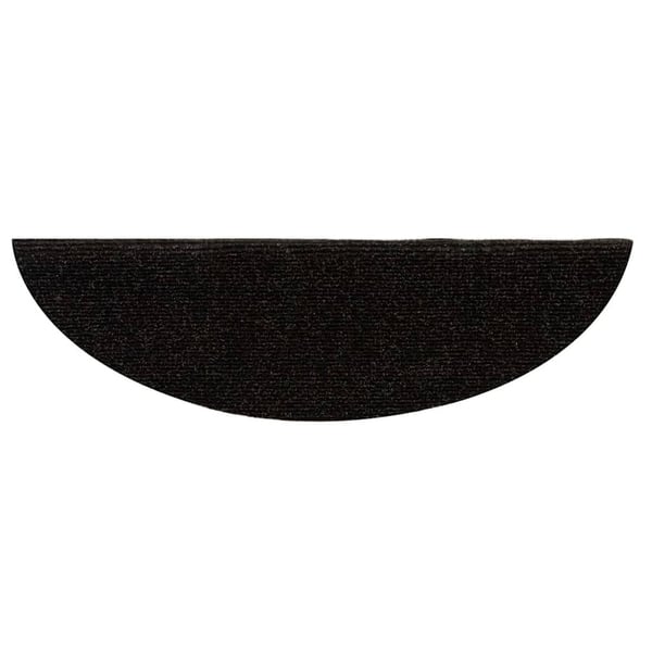 vidaXL selvklæbende trappemåtter 15 stk. 56x17x3 cm tuftet mørkebrun